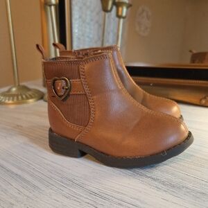 Carter's Brown Kids Boots with Heart Detail